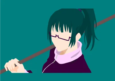 Bold Quad Wallpaper Minimal Wallpaper 4K 3511x2480 2k, Quad, Hd, Pc, Desktop, Wallpaper/background:, Minimalist, Anime, Portrait, Maki, Zenin, Jujutsu, Blue, Black, Landscape, QHD