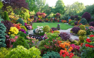 Serene Vibrant Wallpaper Abstract Wallpaper 4K 1920x1200 Hd, Pc, Desktop, Wallpaper, Featuring, A, Vibrant, Man-made, Garden, Colorful, Flowers, Neatly, White, Gray, Ultrawide, Full HD