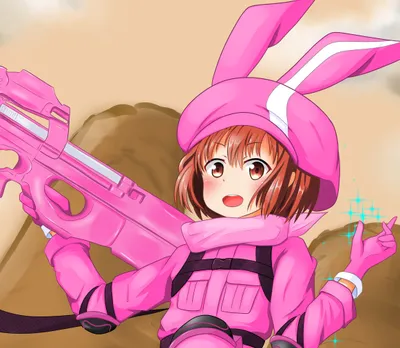 Karen Kohiruimaki Llenn Sword Abstract Wallpaper 4K 4648x4048 Karen, Kohiruimaki, Llenn, Sword, Art, Online, Anime, Alternative, Gun, Gale, White, Square, 4k