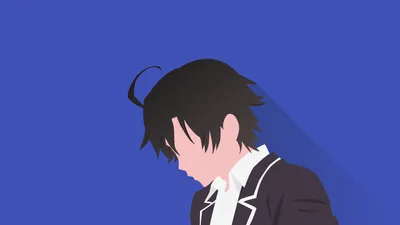 Minimalist Anime Hachiman Hikigaya Minimal Wallpaper 4K 1920x1080 Minimalist, Hd, Anime, Desktop, Wallpaper, Featuring, Hachiman, Hikigaya, Black, Hair, His, School, Blue, Brown, Ultrawide, Full HD