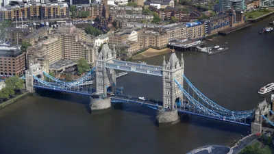 Vibrant Aerial Wallpaper World Wallpaper 4K 3840x2160 Aerial, View, Of, London’s, Iconic, Tower, Bridge, Spanning, London, River, Thames, Showcasing, Gray, Ultrawide, 4k