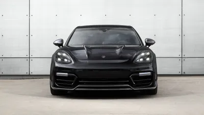 Misty Front Wallpaper Cars Wallpaper 4K 4096x2304 Front-facing, Black, Porsche, Panamera, Luxury, Car, Parked, Before, Concrete, Wall, Ultra, Desktop, White, Ultrawide, 4k