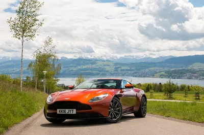 Vibrant Orange Wallpaper Cars Wallpaper 4K 2048x1365 Orange, Aston, Martin, Db11, Sports, Car, Vehicle, Parked, Country, Road, Lake, Rolling, White, Ultrawide, Full HD