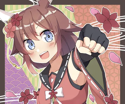 Misty Sakura Wallpaper Abstract Wallpaper 4K 3541x2951 Sakura), Chiyono, O, Anime, Uma, Musume:, Pretty, Derby, Desktop, Gray, Pink, Brown, Square, QHD