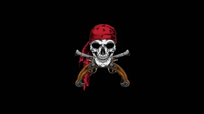 Radiant Pistol Wallpaper Black/Dark Wallpaper 4K 1920x1080 Pistol, Pirate, Dark, Skull, Bones, Hd, Desktop, Wallpaper, Brown, Gray, Red, Ultrawide, Full HD
