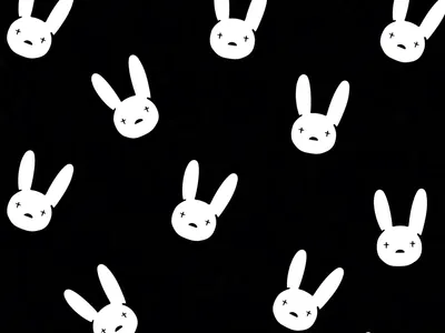 Vivid Music Wallpaper Abstract Wallpaper 4K 1920x1440 Music, Bad, Bunny, Hd, Desktop, Wallpaper, Background, Black, White, Landscape, Full HD