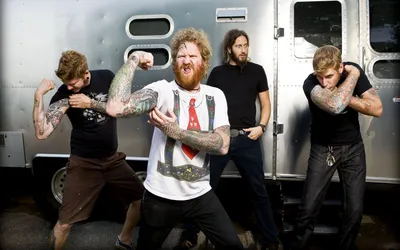 Bright Metal Wallpaper Abstract Wallpaper 4K 1920x1200 Hd, Pc, Desktop, Wallpaper, Of, The, Metal, Band, Mastodon, Posing, Energetically, Front, White, Ultrawide, Full HD