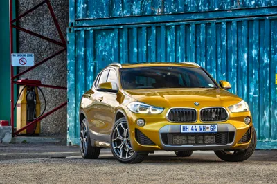 Epic Yellow Wallpaper Cars Wallpaper 4K 4096x2734 Yellow, Bmw, X2, Suv, Parked, In, Front, Of, Weathered, Blue, Industrial, Door:, Gray, Landscape, 4k