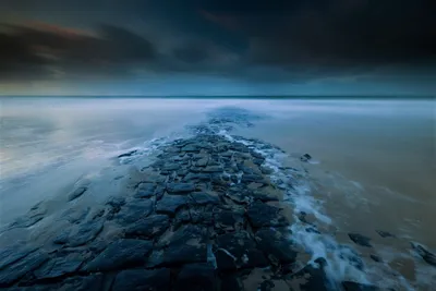 Rocky Low Tide Nature Wallpaper 4K 2100x1400 Rocky, Sea, At, Low, Tide, Gray, Landscape, Full HD