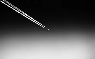 Bold Minimalist Wallpaper Minimal Wallpaper 4K 3642x2280 Minimalist, Black, White, Sky, Smoke, Passenger, Plane, Amp, Vehicle, Aircraft, Desktop, Ultrawide, QHD