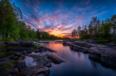 Vivid Vibrant Wallpaper Nature Wallpaper 4K 2048x1338 Hd, Pc, Desktop, Wallpaper, Of, A, Vibrant, Sunrise, Over, River, Surrounded, Lush, Brown, Ultrawide, Full HD
