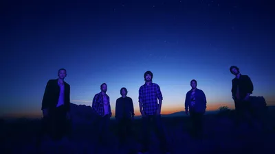 Band Linkin Park Silhouetted Nature Wallpaper 4K 1920x1080 Hd, Desktop, Wallpaper, Featuring, The, Band, Linkin, Park, Silhouetted, Against, Twilight, Sky, Brown, Ultrawide, Full HD