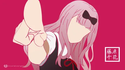 Minimalist Pink Hair Bow Minimal Wallpaper 4K 3840x2160 Minimalist, Pink, Hair, Bow, Clothing, Chika, Fujiwara, Kaguya-sama:, Love, War, White, Red, Ultrawide, 4k
