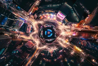 Radiant City Wallpaper Black/Dark Wallpaper 4K 2048x1380 City, Aerial, Night, Man, Made, Road, Hd, Desktop, Brown, Gray, Landscape, Full HD