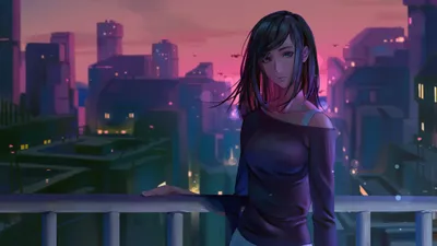 Aqua Eyes Black Hair City Black/Dark Wallpaper 4K 3840x2160 Aqua, Eyes, Black, Hair, City, Woman, Artistic, Hd, Desktop, Gray, Ultrawide, 4k