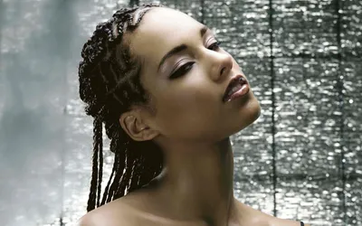 Close Portrait Alicia Keys Braided Abstract Wallpaper 4K 1920x1200 Hd, Pc, Desktop, Wallpaper, Featuring, A, Close-up, Portrait, Alicia, Keys, Braided, Hair, Gray, White, Ultrawide, Full HD