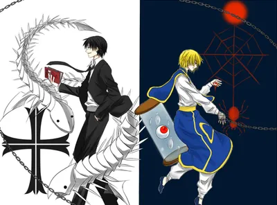 Moody Characters Wallpaper Black/Dark Wallpaper 4K 1300x963 Hd, Desktop, Wallpaper, Featuring, Characters, From, The, Anime, Hunter, One, Dressed, Black, White, Landscape