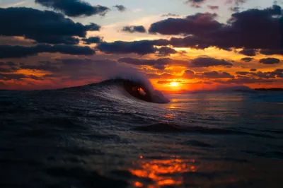 Moody Vibrant Wallpaper Nature Wallpaper 4K 2048x1360 Hd, Desktop, Wallpaper, Of, A, Vibrant, Ocean, Sunset, Sun, Setting, Horizon), Illuminating, Gray, Ultrawide, Full HD