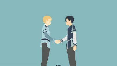 Minimalist Kazuto Kirigaya Kirito Minimal Wallpaper 4K 3840x2160 Minimalist, Kazuto, Kirigaya, Kirito, Sword, Art, Online, Eugeo, Anime, Alicization, Gray, Ultrawide, 4k