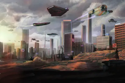 Sunrise Futuristic City Sci World Wallpaper 4K 3000x2000 Sunrise, Futuristic, City, Sci, Fi, Desktop, Gray, Landscape, QHD