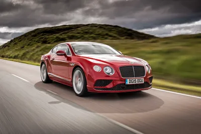 Bright Red Wallpaper Cars Wallpaper 4K 4096x2731 Red, Bentley, Continental, Coupe, Driving, On, An, Open, Road, Luxury, Car, Vehicle, Gray, Landscape, 4k