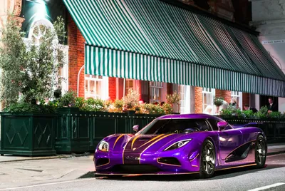 Purple Koenigsegg Agera Supercar Cars Wallpaper 4K 3000x2010 A, Purple, Koenigsegg, Agera, R, Supercar, Parked, On, Street, Night, Showcased, Desktop, White, Landscape, QHD