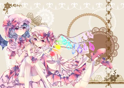 Remilia Scarlet Flandre Anime Abstract Wallpaper 4K 1761x1252 Remilia, Scarlet, Flandre, Anime, Touhou, Hd, Desktop, White, Landscape