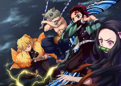 Nezuko Kamado Tanjiro Zenitsu Agatsuma Abstract Wallpaper 4K 2339x1654 Hd, Wallpaper, Featuring, Nezuko, Kamado, Tanjiro, Zenitsu, Agatsuma, Inosuke, Hashibira, Anime, Demon, White, Landscape, Full HD
