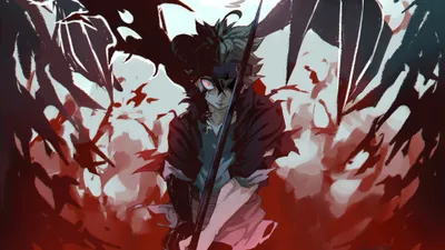 Dark Asta Wallpaper Black/Dark Wallpaper 4K 3840x2160 Hd, Desktop, Wallpaper, Of, Asta, From, Black, Clover, Anime, Featuring, Dramatic, Red-toned, White, Ultrawide, 4k