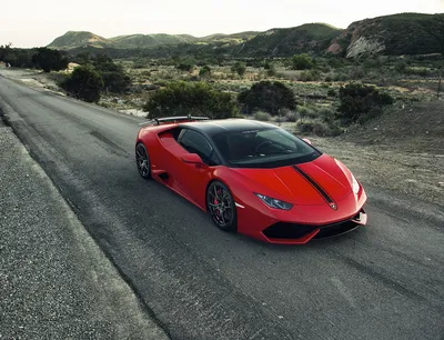 Red Hurac Supercar Deserted Cars Wallpaper 4K 1920x1470 Red, Lamborghini, Huracán, Supercar, On, A, Deserted, Mountain, Hurac, Road, Desktop, Showing, White, Landscape, Full HD