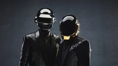 Serene Daft Wallpaper Black/Dark Wallpaper 4K 1920x1080 Hd, Pc, Desktop, Wallpaper, Featuring, Daft, Punk's, Iconic, Punk, 039, Robotic, Helmets, White, Ultrawide, Full HD