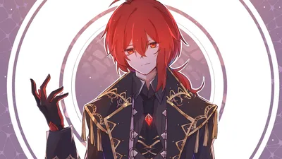 Video Game Character Diluc Genshin Games Wallpaper 4K 1920x1080 Hd, Pc, Desktop, Wallpaper, Of, Video, Game, Character, Diluc, (genshin, Impact), Red-haired, White, Ultrawide, Full HD