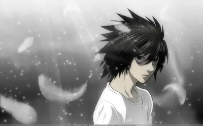 Serene Anime Wallpaper Abstract Wallpaper 4K 1920x1200 Hd, Desktop, Wallpaper, Featuring, An, Anime, Character, From, Death, Note, Set, Against, White, Gray, Ultrawide, Full HD