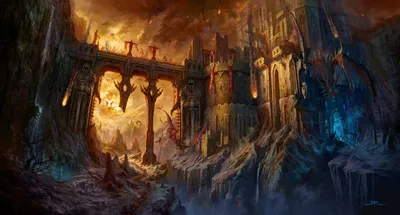 Dramatic Fantasy Castle Looms Fiery Fantasy Wallpaper 4K 1920x1035 A, Dramatic, Fantasy, Castle, Looms, Against, Fiery, Sky, Mystical, Elements, Dark, Landscapes, Brown, Ultrawide, Full HD