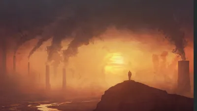 Epic Smoke Wallpaper Nature Wallpaper 4K 2157x1213 Smoke, Chimney, Photography, Sunrise, Hd, Desktop, Wallpaper, Orange, Purple, Ultrawide, Full HD