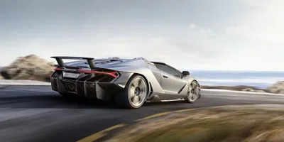 Silver Centenario Supercar Speeding Cars Wallpaper 4K 4096x2048 Silver, Lamborghini, Centenario, Supercar, Speeding, Along, A, Coastal, Road, Quad, Desktop, White, Ultrawide, 4k