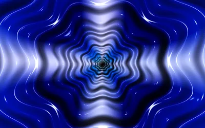 Vivid Abstract Wallpaper Abstract Wallpaper 4K 2880x1800 Abstract, Blue, Starburst, Ripple, Pattern, With, Mirrored, Waves, Shimmering, Highlights, Quad, Desktop, Brown, Ultrawide, QHD