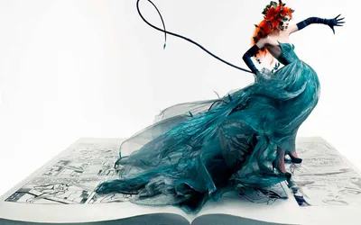 Dreamy Woman Wallpaper Nature Wallpaper 4K 1680x1050 A, Woman, In, An, Elaborate, Teal, Gown, Adorned, Flowers, Gracefully, Poses, Atop, White, Ultrawide