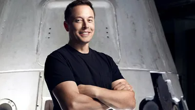 Elon Musk Smiling Arms Abstract Wallpaper 4K 1920x1080 Hd, Desktop, Wallpaper, Of, Elon, Musk, Smiling, With, Arms, Crossed, Set, Against, Gray, Ultrawide, Full HD