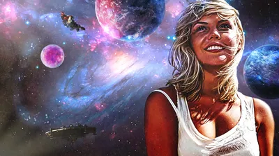 Calm Planet Wallpaper Space Wallpaper 4K 1920x1080 Planet, Universe, Space, Woman, Artistic, Hd, Desktop, Wallpaper, White, Brown, Ultrawide, Full HD