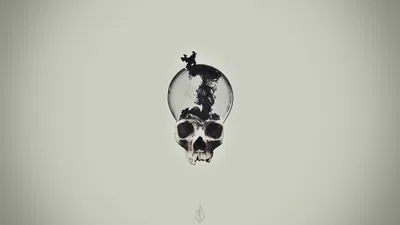 Dark Themed Skull Black/Dark Wallpaper 4K 1920x1080 Dark-themed, Hd, Pc, Desktop, Wallpaper, Featuring, A, Skull, Fused, Light, Bulb, Emitting, Gray, Ultrawide, Full HD