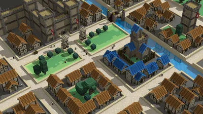 Vivid Detailed Wallpaper World Wallpaper 4K 1920x1080 Hd, Desktop, Wallpaper, Featuring, A, Detailed, Stonehearth, Game, Scene, Medieval-style, Buildings, Streets, Gray, Ultrawide, Full HD