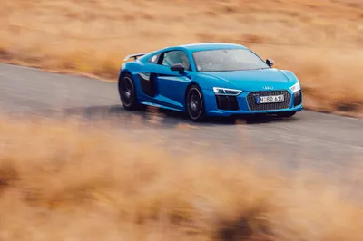 Blue V10 Supercar Speeding Winding Cars Wallpaper 4K 4096x2731 Blue, Audi, R8, V10, Supercar, Speeding, On, A, Winding, Road, Captured, Sharp, Gray, Orange, Landscape, 4k