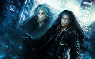 Dark Two Brooding Men Wallpaper 4K, Black/Dark category