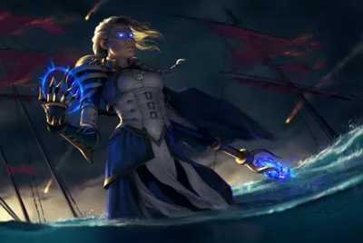 Golden Jaina Wallpaper Fantasy Wallpaper 4K 1920x1288 Jaina, Proudmoore, World, Of, Warcraft, Hd, Pc, Wallpaper, Sorceress, Storm-tossed, Gray, Landscape, Full HD