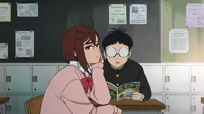 Anime Momo Ayase Abstract Wallpaper 4K 1920x1080 Hd, Anime, Wallpaper, Featuring, Momo, Ayase, And, Ken, Takakura, Dandadan, Classroom, Setting, Gray, Ultrawide, Full HD