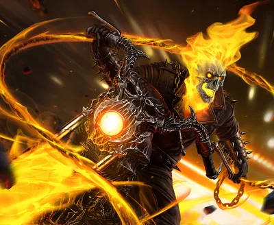 Vibrant Comic Wallpaper Abstract Wallpaper 4K 1920x1575 Comic, Ghost, Rider, Hd, Desktop, Wallpaper, Background, Yellow, Purple, Square, Full HD