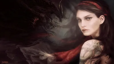 Woman Red Dress Headband Fantasy Wallpaper 4K 1920x1080 A, Woman, In, Striking, Red, Dress, And, Headband, Gazes, Thoughtfully, Set, Against, White, Ultrawide, Full HD