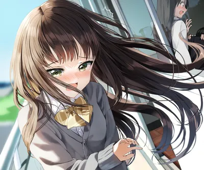 Brown Hair Anime Abstract Wallpaper 4K 3142x2618 Brown, Hair, Anime, Girl, Hd, Desktop, White, Square, QHD