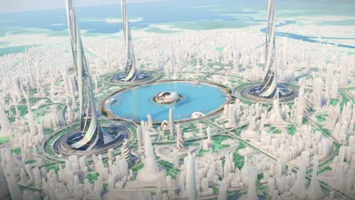Futuristic Sci City White World Wallpaper 4K 3840x2160 4k, Ultra, Hd, Pc, Desktop, Wallpaper, Of, A, Futuristic, Sci, City, White, Ultrawide